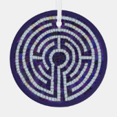 LABYRINTH VIII Ornement en cercle de verre (Verso)