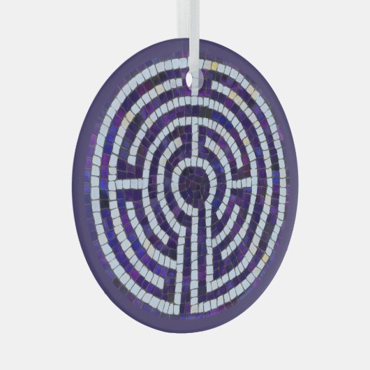 LABYRINTH VIII Ornement en cercle de verre (Avant droite)