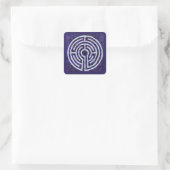 LABYRINTH VIII Stickers petit Carré - Violet (Sac)