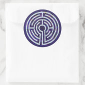 LABYRINTH VIII Stickers ronds - Violet (Sac)