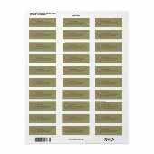 Labyrinth Walker Adresetiketten ~ EZ2 Verander inf Etiket (Full Sheet)