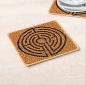 LABYRINTH XIII Vierkante Papier Onderzetters (Schuin)