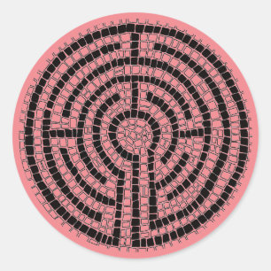 LABYRINTH XVI Grand Stickers Rond
