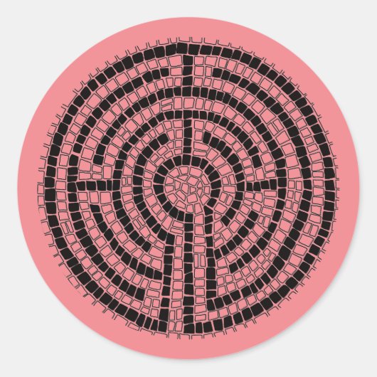 LABYRINTH XVI Stickers ronds petits (Devant)