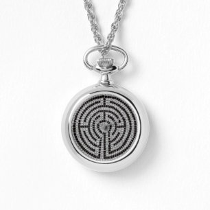LABYRINTH XVII Montre Collier en argent