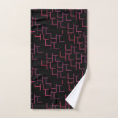 Labyrinthe à Dégradé Tripant Noir Rouge (Serviette à main)