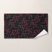 Labyrinthe à Dégradé Tripant Noir Rouge (Serviette à main)