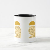 Labyrinthe de Lumière – Mug Soleil et Spirale Doré (Centre)