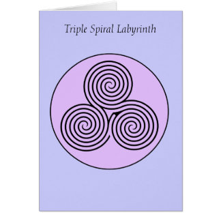 Labyrinthe en spirale triple