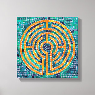 LABYRINTHE II Toile emballée 12"x12" (profondeur d