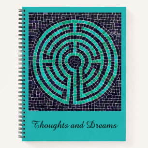 LABYRINTHE III Cahier 21,59x27,94 cm + Texte Turqu