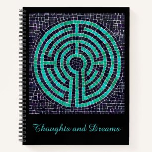 LABYRINTHE III Cahier à reliure spirale 21,59x27,9