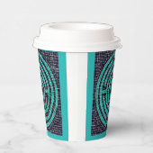 LABYRINTHE III Gobelets en papier - Turquoise (Droite)