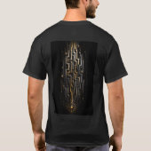Labyrinthe Infini | T-Shirt Labyrinthe 3D Abstrait (Dos)