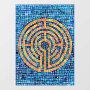 LABYRINTHE IV Autocollant pour fenêtre 8x11