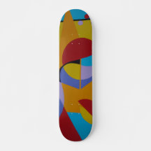 Labyrinthe sur skateboard en asphalte