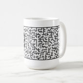 Labyrinthe sur un mug Mug drôle (Devant droit)