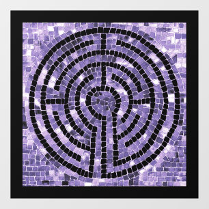 LABYRINTHE VI Autocollant pour fenêtre 30 x 30 cm