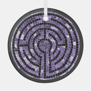 LABYRINTHE VI Ornement de cercle en verre