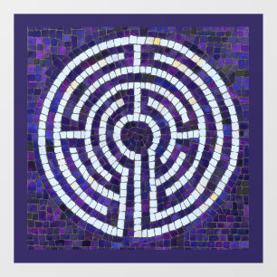 LABYRINTHE VIII Autocollant pour fenêtre 30x30 cm