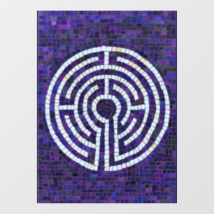 LABYRINTHE VIII Autocollant pour fenêtre 8x11