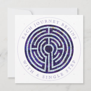 LABYRINTHE VIII Carte de motivation à motif carré