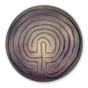Labyrintsymbool Keramische Knop