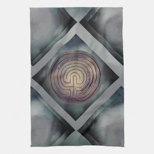 Labyrintsymbool Theedoek (Verticaal)