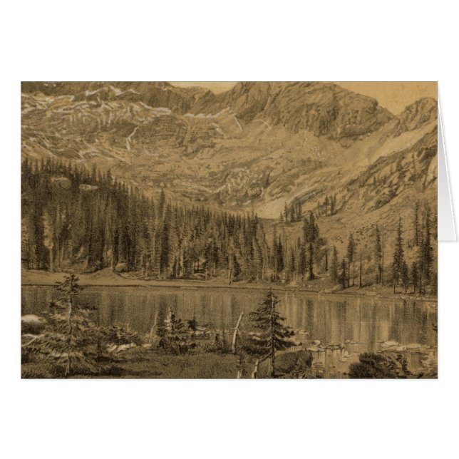 Lac alpin, sommet de Cerro Blanco (Devant horizontal)