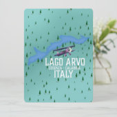 lac Arvo carte de voyage Italie (Debout devant)