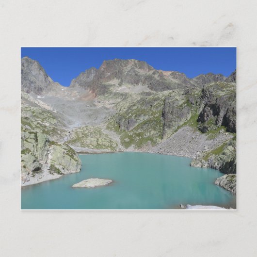 Lac Blanc Franse Alpen Briefkaart (Voorkant)