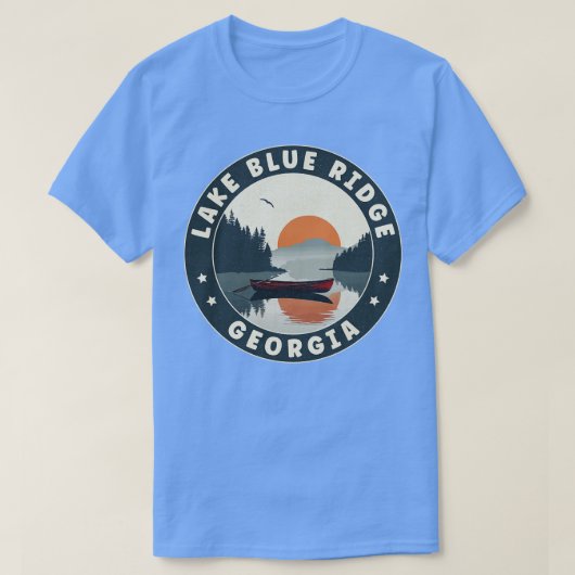 Lac Blue Ridge Georgia Sunset TShirt (Design devant)