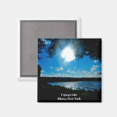 LAC CAYUGA, ITHACA, aimant NEW YORK (Recto/Verso)