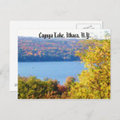 LAC CAYUGA, ITHACA, carte postale NEW YORK (Devant / Derrière)