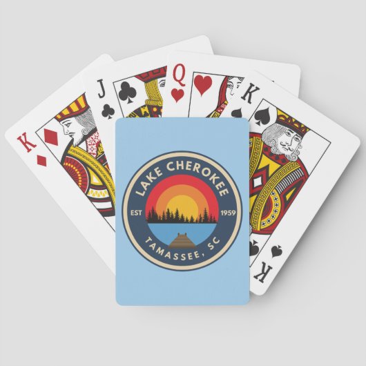 Lac Cherokee cartes de jeu (dos)