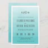 Lac congelé Ombre | Faire-part de mariage (Devant / Derrière)