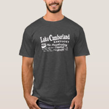 Lac Cumberland TShirt - Blanc sur gris foncé
