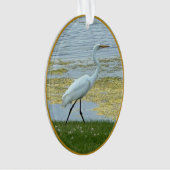 Lac d'aigrette oiseau (devant)