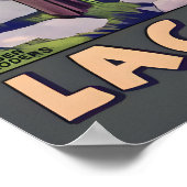 Lac D'Annecy Haute Savoie France Travel Poster Art (Coin)