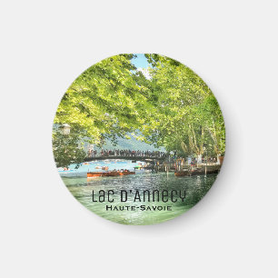 Lac d'Annecy, Haute-Savoie Round Magnet Magneet