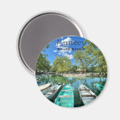Lac d'Annecy, Magnet rond Haute-Savoie (Recto/Verso)