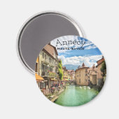 Lac d'Annecy, Magnet rond Haute-Savoie (Recto/Verso)