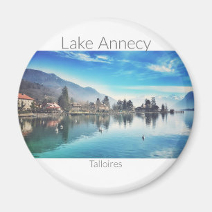 Lac d'Annecy - Talloires, Magnet rond Haute-Savoie
