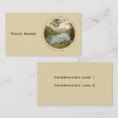 Lac dans Kerry Irlande avec le carte de visite de (Devant / Derrière)