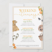 Lac de Côme Bachelorette Invitation & Itinéraire (Dos)