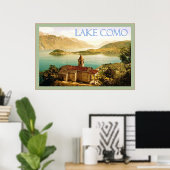 Lac de Côme ~ Poster Vintage voyage (Bureau à domicile)