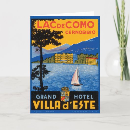 Lac DE Como Kaart (Voorkant)