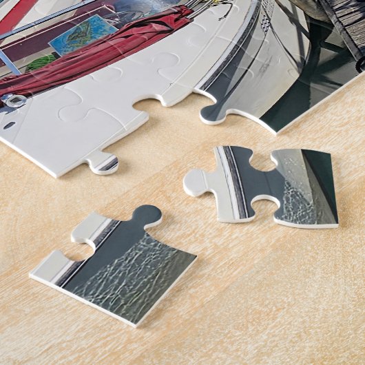 Lac de Garde Sirmione Vue du château puzzle (Côté)