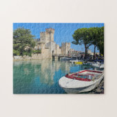 Lac de Garde Sirmione Vue du château puzzle (Horizontal)