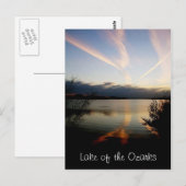 Lac de la carte postale d'Ozarks (Devant / Derrière)